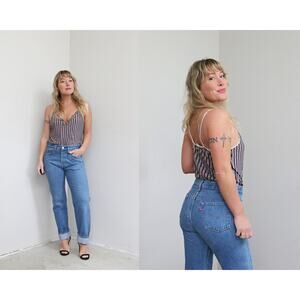 1980's Vintage Levi's 501 Medium Button Fly Jeans Women's XS SM 30" 31" Waist